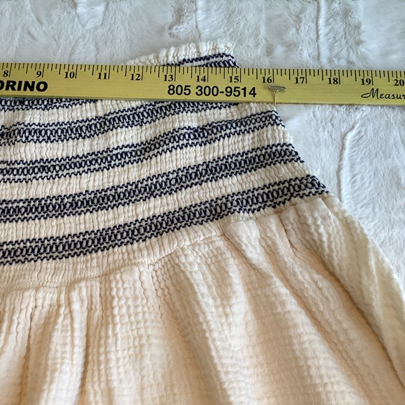 Calista Smocked Waist Prairie, Cottage Core, Cowgirl, Festival, Boho, Skirt S - Picture 2 of 7